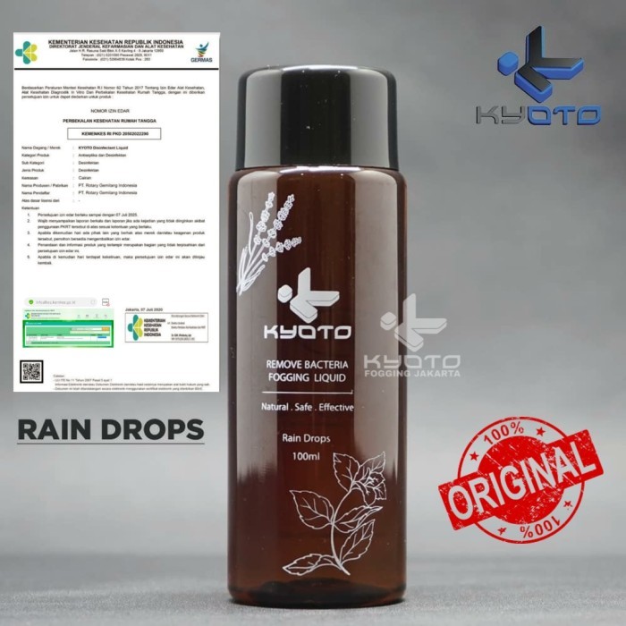 

Cairan Fogging Disinfektan KYOTO Liquid Original - Rain Drop