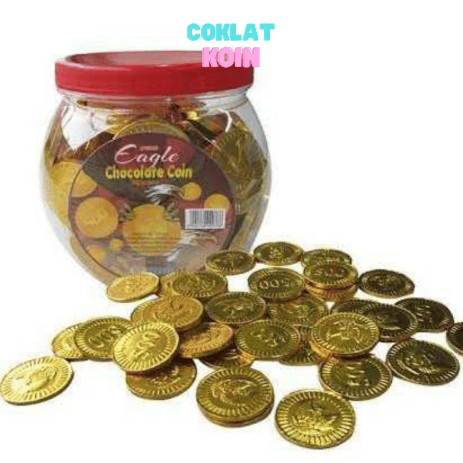 

VIRAL SALE coklat coin cokelat koincoklat kecil kecil kemasan coklat koint emas coklat koint emas toples