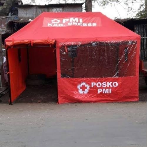 Tenda Posko Siaga Kesehatan PMI - 4x6, Kain Premium