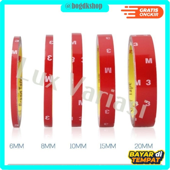 

LEM BB 0.8cm x 15 METER PEREKAT BOLAK BALIK DOUBLE TAPE