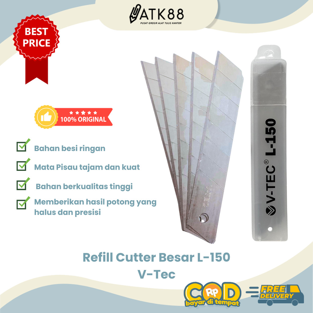 

[ATK88] Isi Cutter Besar V-Tec L-150 / Refill Cutter Pemotong Besar