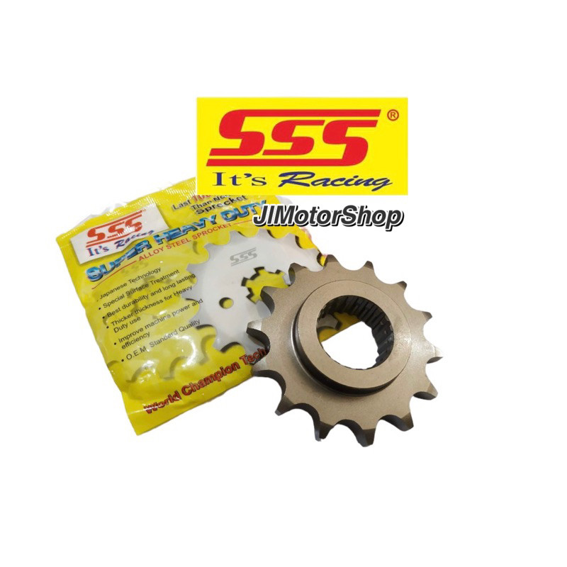 SANRIRINTOJAYASHOP GIR DEPAN SSS GEAR DEPAN SSS SCORPIO 415 428 14 15 ORIGINAL