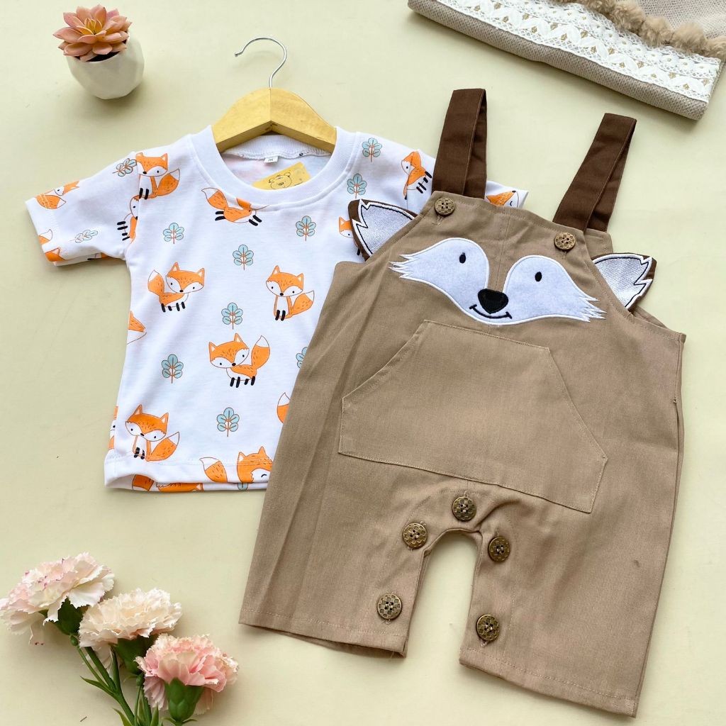 baju setelan bayi 0 6 bulan overall bayi cowok cewek kekinian baju kodok bayi laki laki perempuan mu