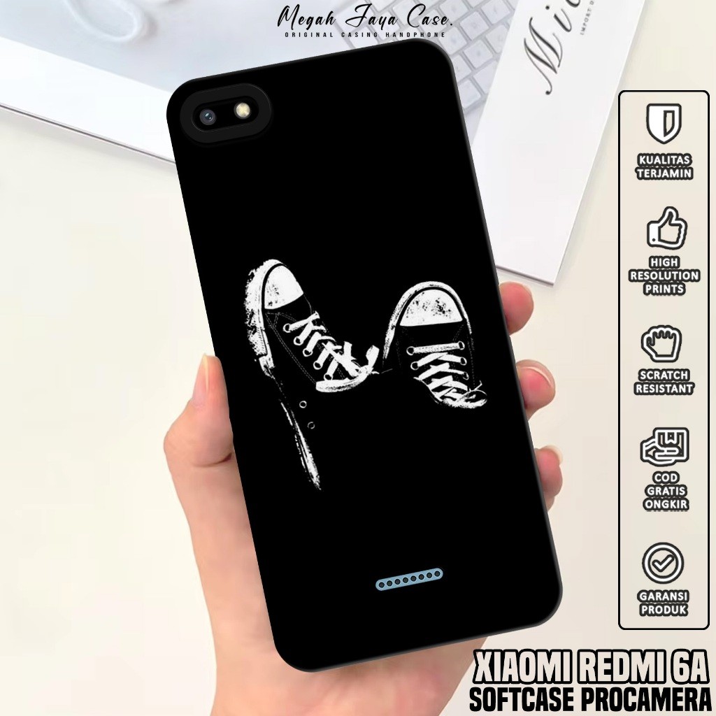 Case Hp Xiaomi Redmi 6A - Softcase Xiaomi Redmi 6A Motif BLCK - Casing Hp Xiaomi Redmi 6A - Silikon 