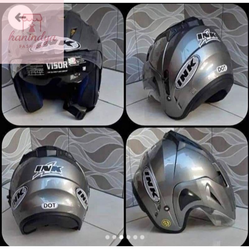 Helm Terkini / HELM INK DOUBLE VISOR MERK BMT BUSA TEBAL BER SNI PAKING KARDUS