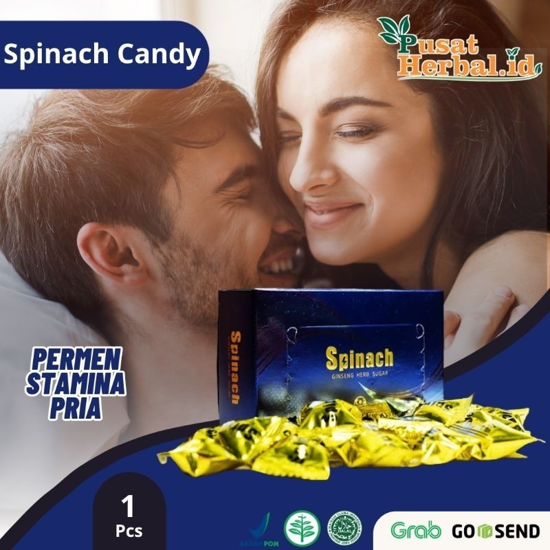 

BARU Spinach Candy Ginseng Herb Sugar Enhancer Permen Stamina 1 Pcs