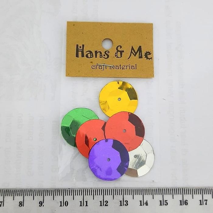 Payet Manik Piring 2cm