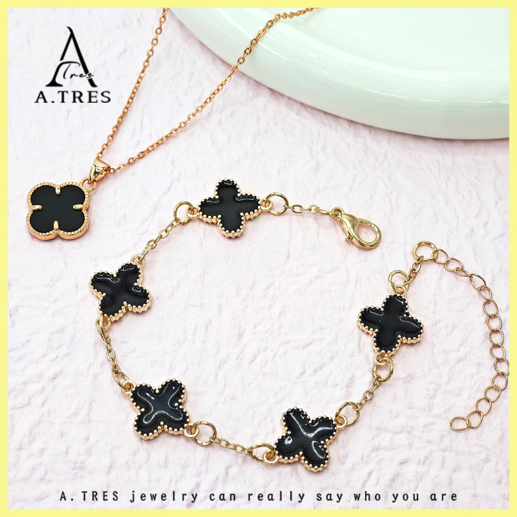 A.TRES 1 Set Kalung Wanita Kalung Emas Kalung Bintang Necklace Kalung Cowok Kalung Emas Asli Kalung 