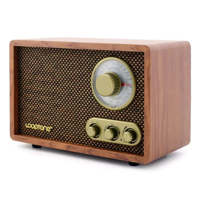 DC99 Looptone Radio Kayu Retro Klasik Vintage hifi AM FM - Not Specified