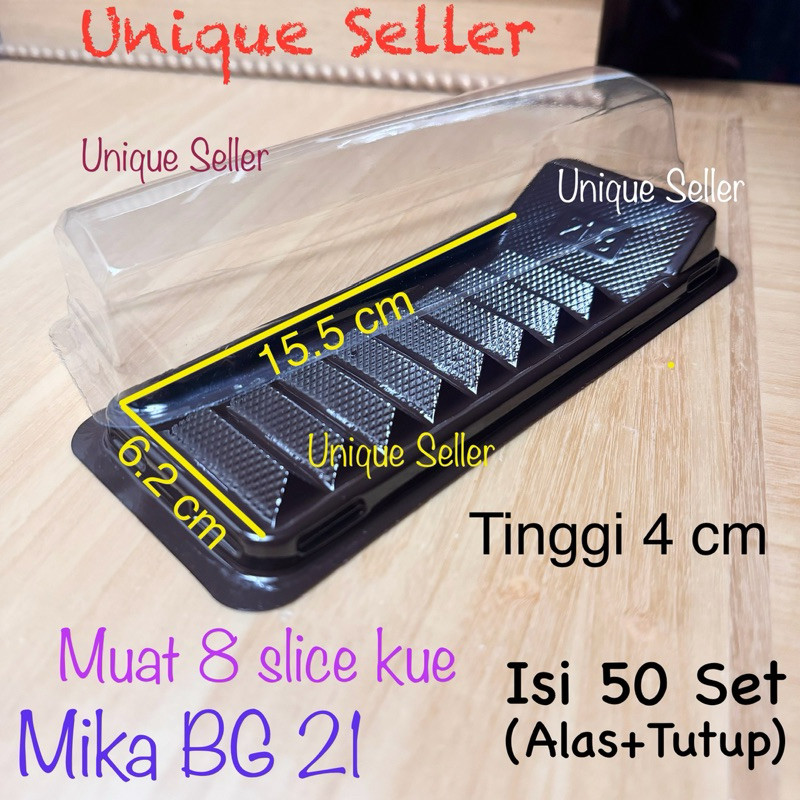 [Isi50] Mika Bolu Gulung Slice BG 21 Uk 15.5x6x4 cm / Mika BGT 21 / Mika BG 21 / Mika Bolu Gulung 8 