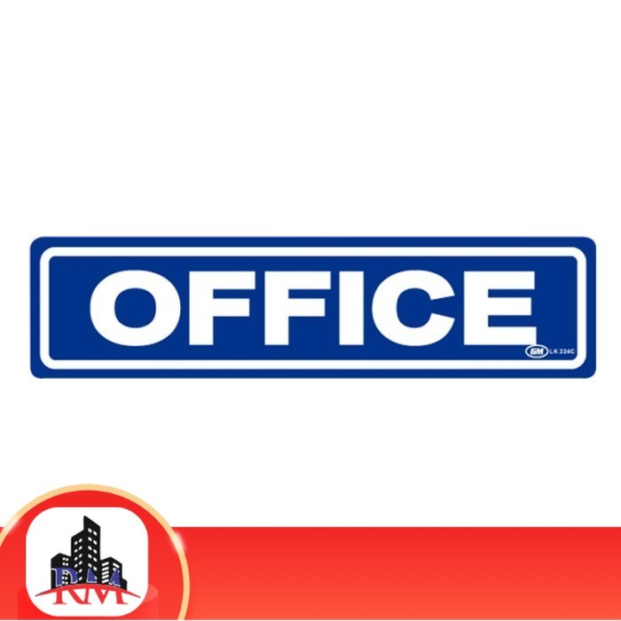 

Papan Tanda / Sign Board / Label Acrylic OFFICE LK 224 C
