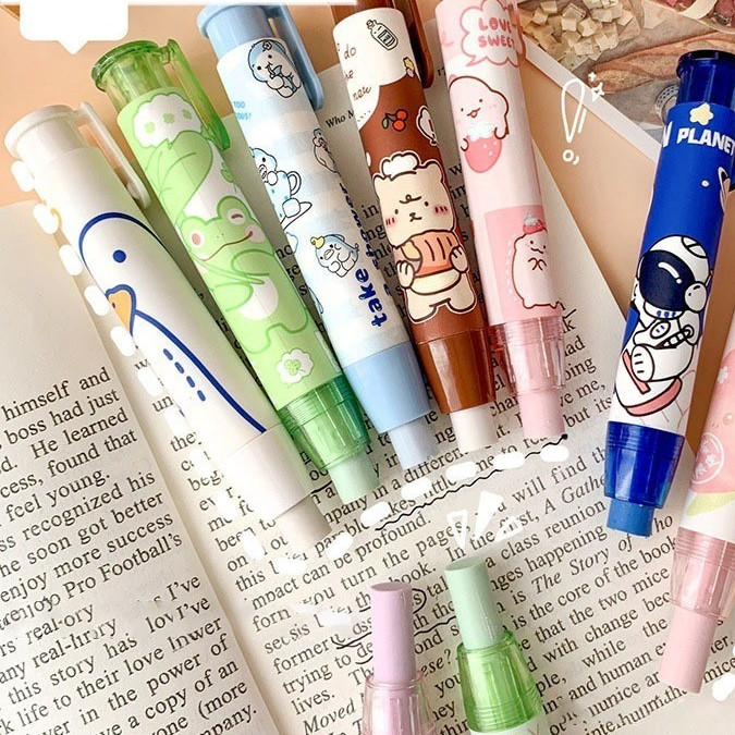 

3 in 1 Penghapus Pensil Mekanik Motif Karakter Lucu Eraser Penghapus Mekanik Eraser Penghapus Lucu Penghapus Bentuk Lipstick Hapusan Eraser Alat Tulis Stationery barang aesthetic