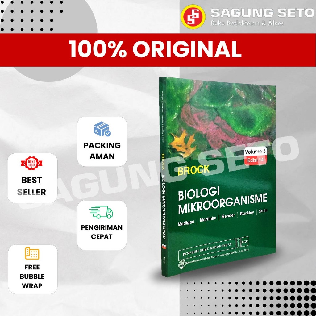 BUKU BIOLOGI MIKROORGANISME VOL3 ED14 BROCK - MADIGAN