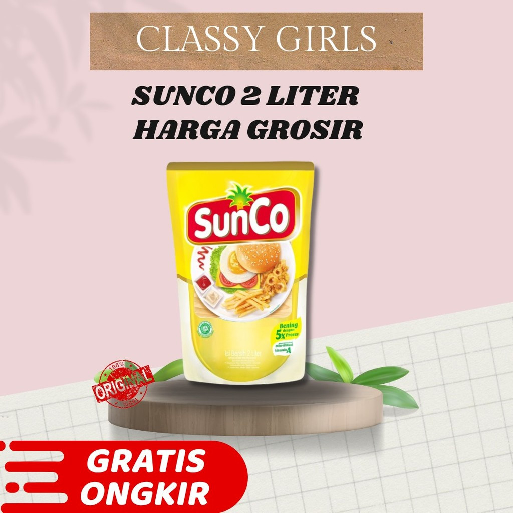 

MINYAK GORENG SUNCO POUCH 2 liter Piye Kabare