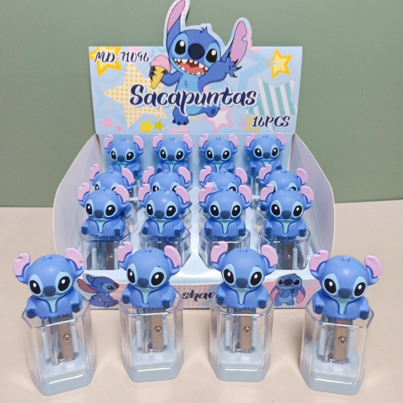 

16pcs Disney Stitch Pencil Sharpeners Students Children Pencil Sharpener Stationery Sharpening Tool School Supplies Wholesale