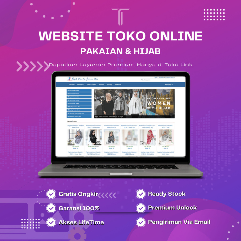Sourecode Website Toko Online Pakaian & Hijab Termurah