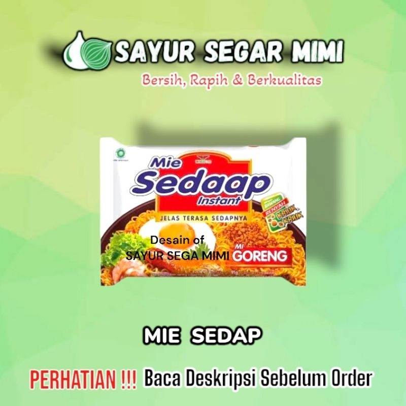 

mi sedap goreng mie sedaap 1bks - Sayur Palembang