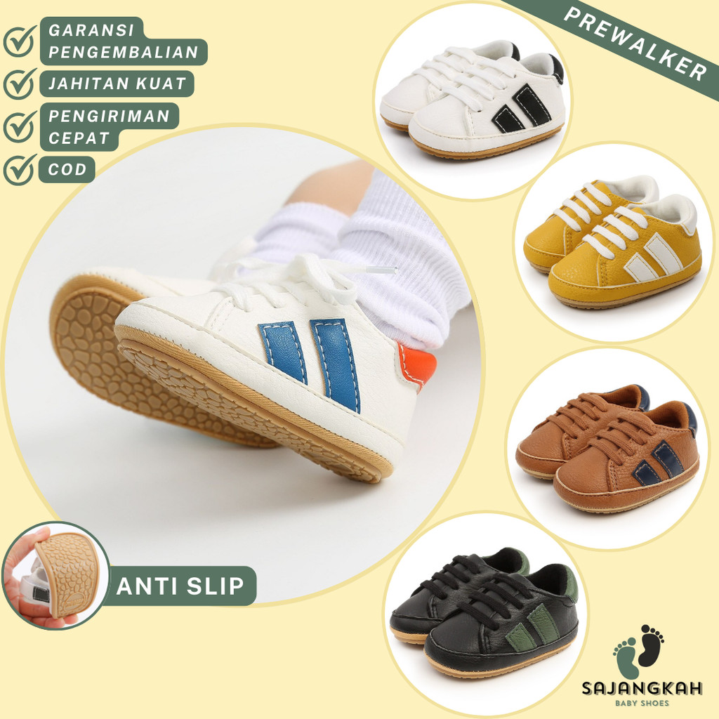 Sajangkah Sepatu Prewalker Bayi ALDOES AntiSlip Laki-Laki Perempuan 0 6 12 Bulan Laki-Laki Perempuan