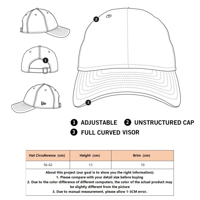 Topi baseball hat cap pria wanita fieldline sports Casual Adjustable - Merah