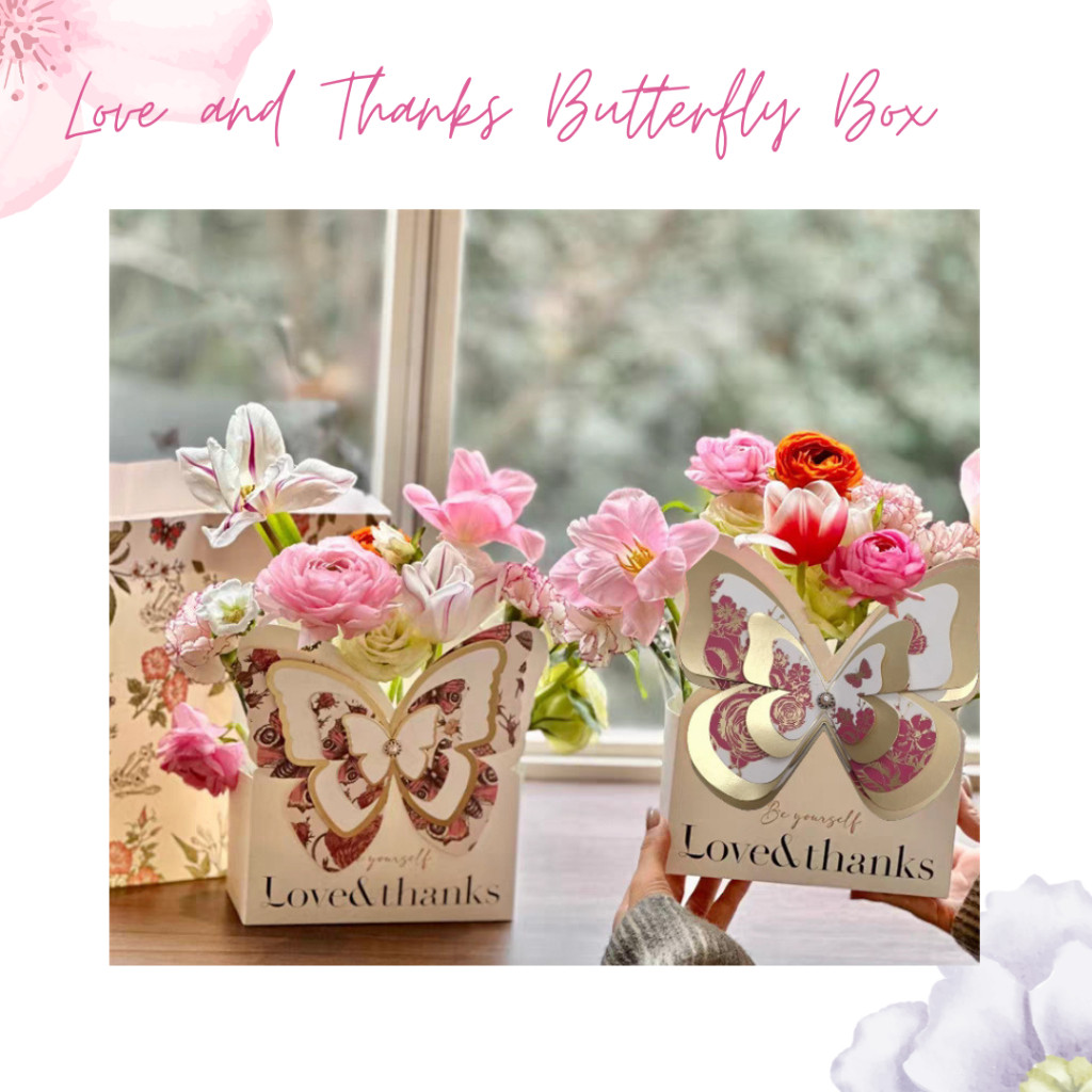 

Flower Box Kupu Kupu Love and Thanks