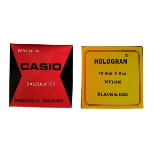 

Pita Kalkulator Casio By Tempo 13 mm x 6 m Nylon Black & Red