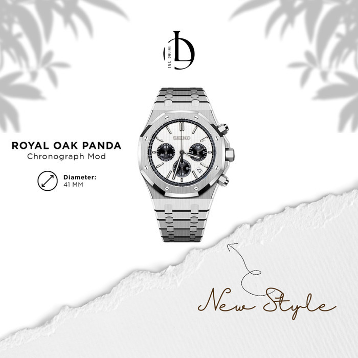 Jam SK Oak Panda Chronograph - Steel