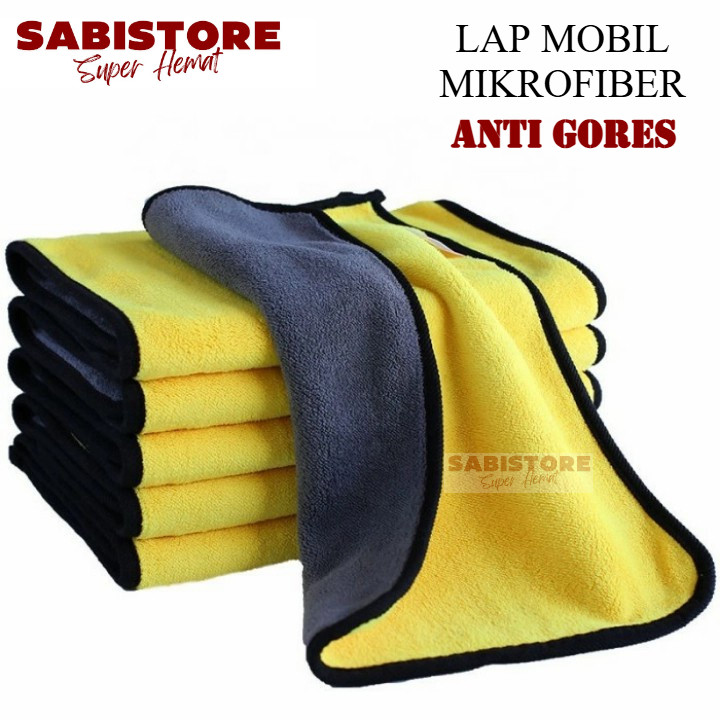 [TERLARIS] LAP MOTOR Anti Gores Anti Baret / Lap Mobil Mikrofiber / Kain Lap Motor Serba Guna Tebal 