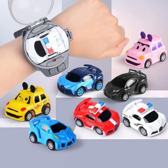Mobil Remote Jam Tangan Gelang Control RC Remot Mini Mainan Anak - Random