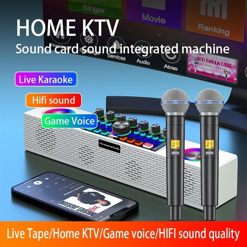 MKC Soundcard 2 Mic SY6 Speaker Bluetooth Audio Beoadcast Recording