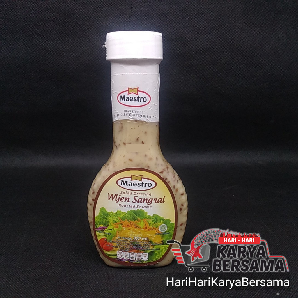 

MAESTRO ROASTED SESAME SALAD DRESSING WIJEN SANGRAI BOTOL 237ML