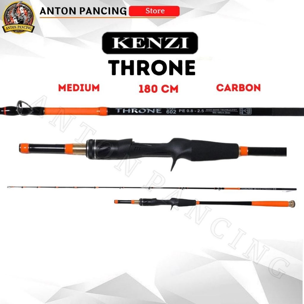 Joran Pancing Kenzi Throne 180 cm Bahan Carbon Kokoh