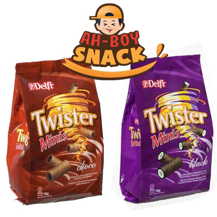 

TWISTER MINIS 70 GRAM - WAFER ROLL TWISTER CHOCO VANILLA 70 GRAM