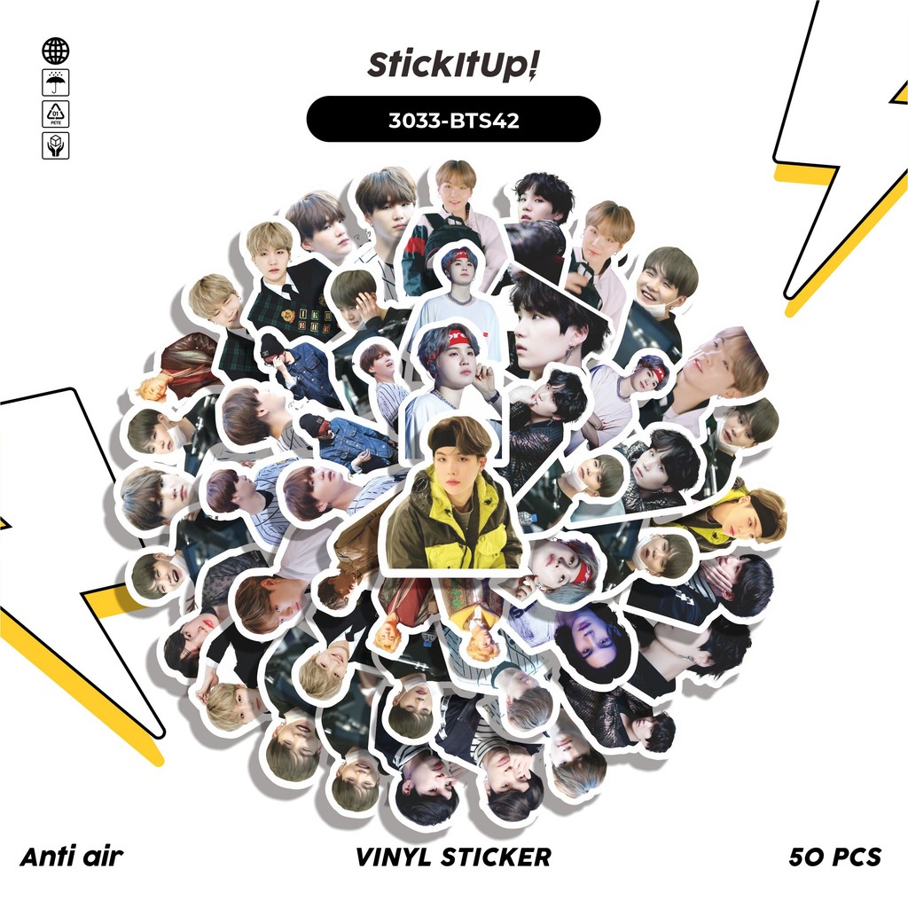 

COD✨ 50 Pcs Stiker SUGA SERIES 09 Lucu Anti Air Untuk Dekorasi Notebook Sepeda Skateboard Handphone DIY