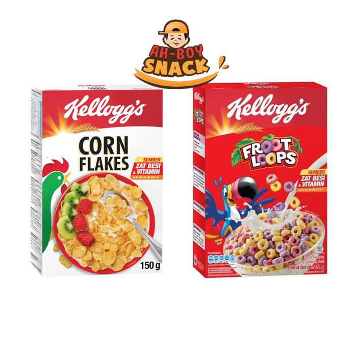 

KELLOGGS CEREAL 150 GRAM - KELLOGGS CORN FLAKES 150 GRAM - KELLOGGS FROOT LOOPS - KELLOGG'S - AHBOY