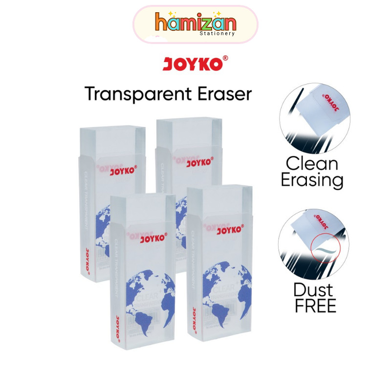 

( 1pcs ) Joyko Eraser Transparan ER-127 ER 127 / Penghapus Bening Unik / Penghapus Transparan Eraser Joyko ERT-127 Clear Transparent Murah Berkualitas
