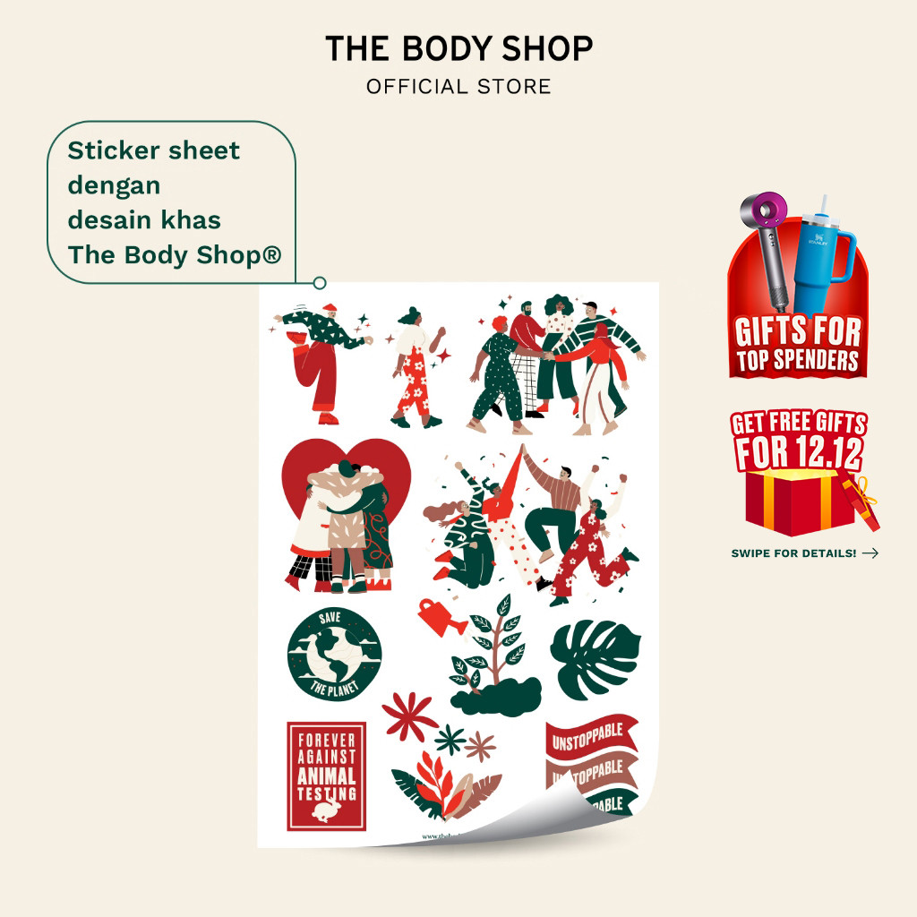 

[Not For Sale] The Body Shop Holiday Limited Edition Sticker