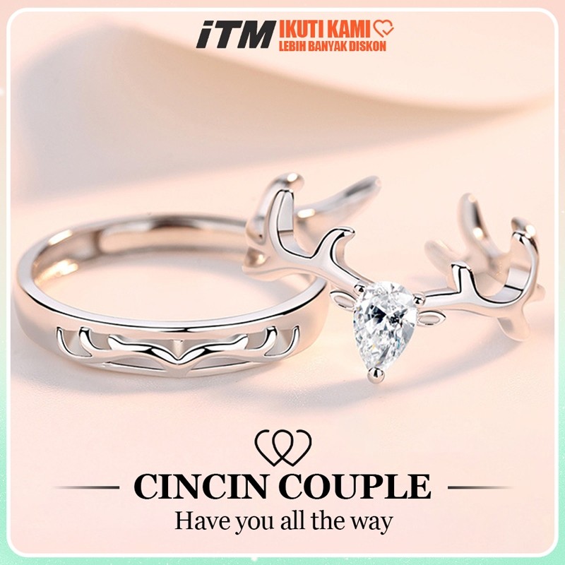 Cincin couple titanium cincin pertunangan Cincin kawin cincin titanium Cincin pertunangan