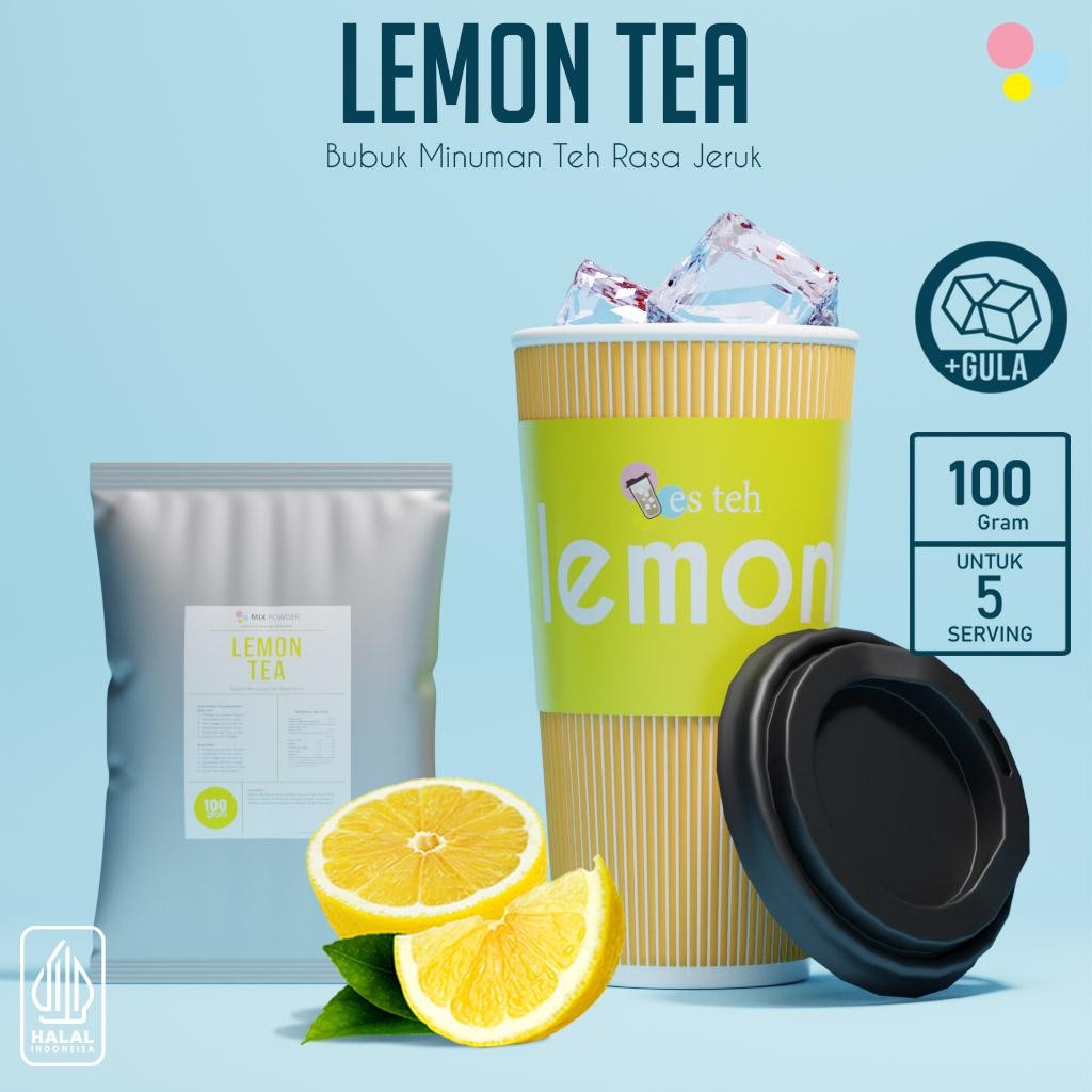 

Bubuk Minuman Teh Jeruk Powder Lemon Tea Kemasan 100 Gram