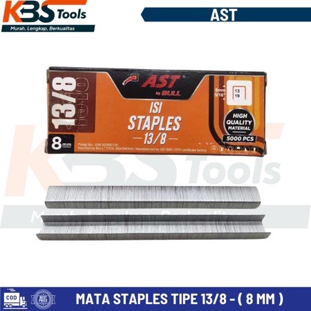 

Mata Staples Tembak 8mm 13/8 - Isi Refill Stapler Tembak AST 5000 Pcs