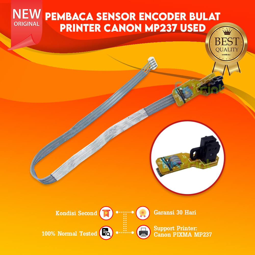 Sensor Timing Disk Pembaca MP237 Bekas Sensor Encoder Bulat Printer Canon MP237 Cabutan