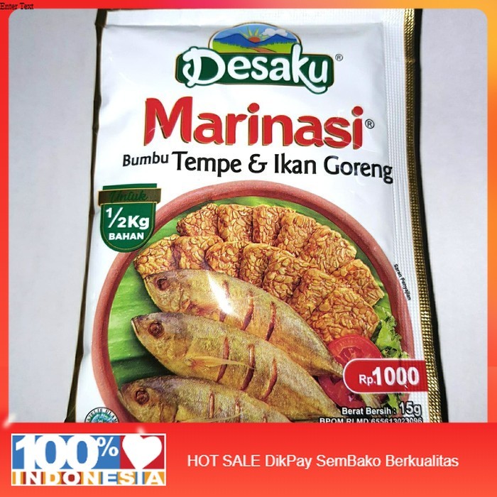 

Desaku Marinasi Tempe & Ikan Goreng 15gr