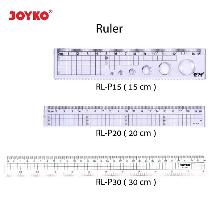 

Penggaris Joyko Mika Transparant - RL-P