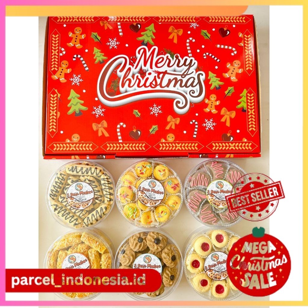 

Paket Kue Hampers Natal 1Box Isi 6 Pcs