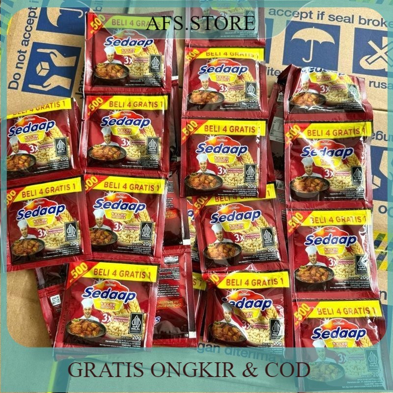 

30 sachet Kecap Sedaap 20gr (eceran 500 dpt 2 pack)
