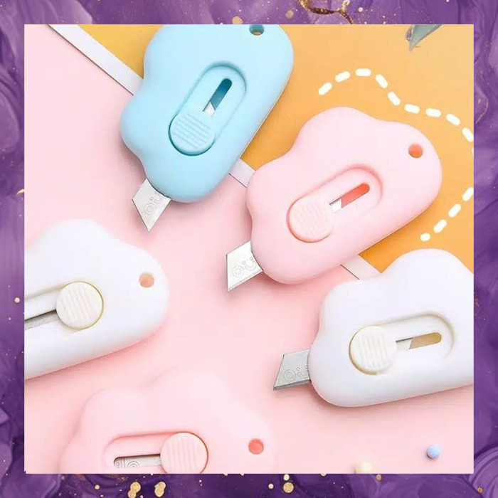 

(SBA) Cutter MINI Lucu Warna Warni Pemotong Traveling Portable Kertas Paket AL2105M7