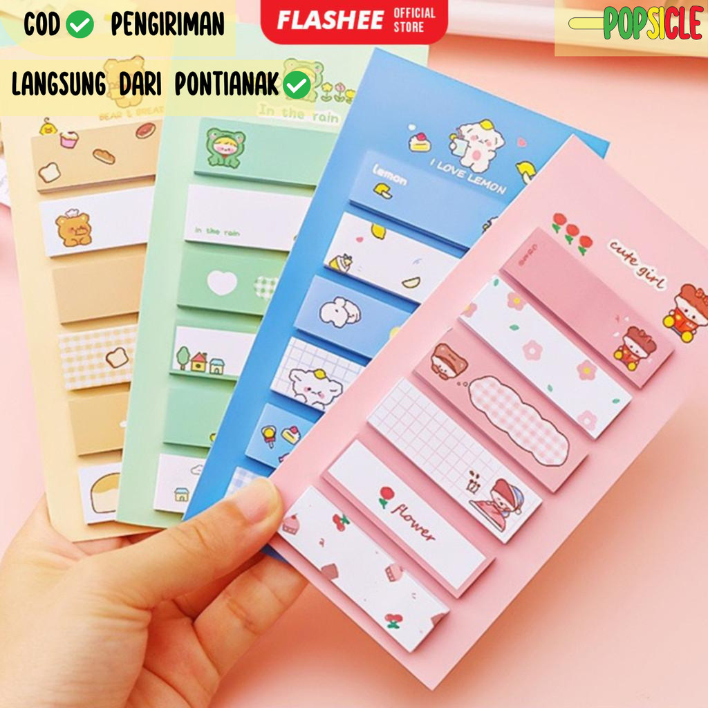 

Sticky Notes Memo Lucu Penanda Buku Stationery Sticky Note Label Karakter