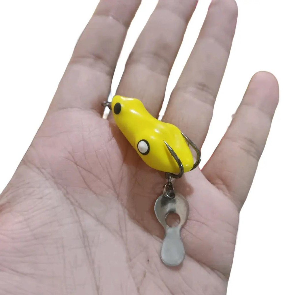PAKET 3 PCS SOFT FROG JAWS KILLER 4CM BERISIK UMPAN CASTING UNTUK MANCING IKAN GABUS HARUAN Pancing 