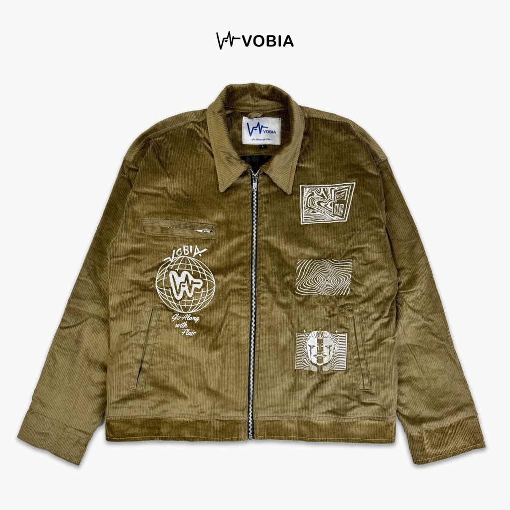 Vobia Work Jacket Boxy Corduroy - Scope Brown