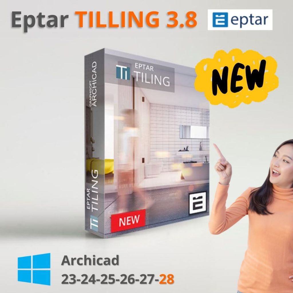eptar Tiling 3.8.0  untuk ARCHICAD 28 full Permanen - Versi paling Baru Nov-2024->  English  |   WIN