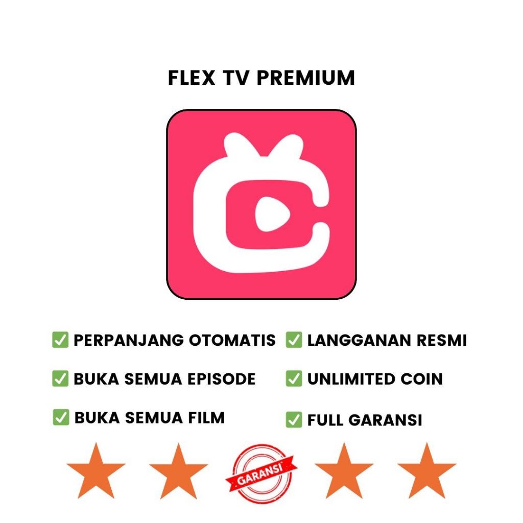 FLEX TV PREMIUM VIP AKUN PRIVATE TERMURAH FULL GARANSI
